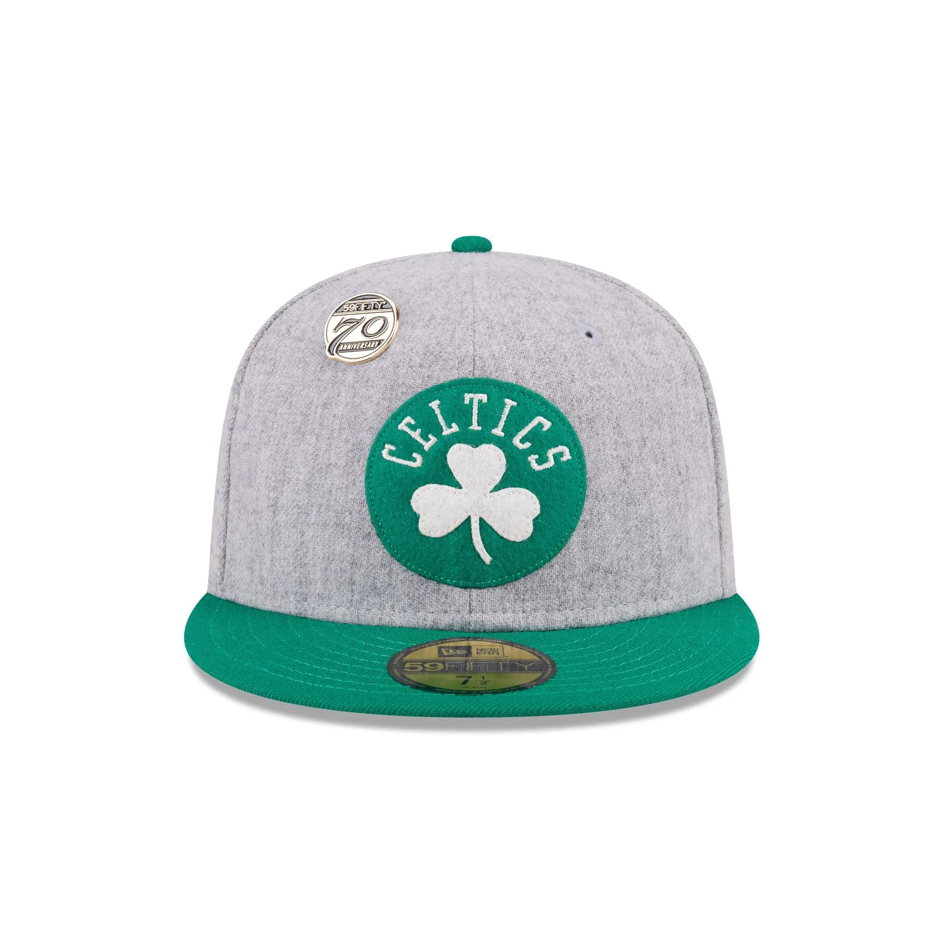 Boston Celtics 70th Anniversary Gray 59FIFTY Fitted Hat sold by New Era product image thumbnail 2