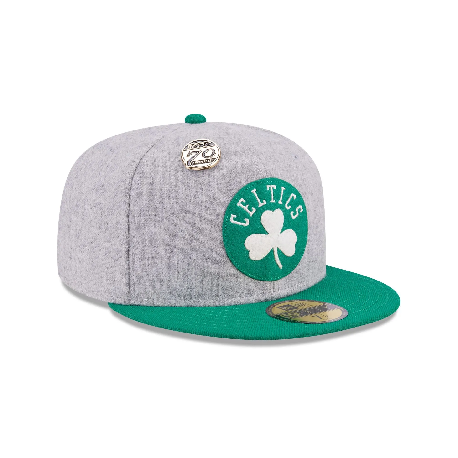 Boston Celtics 70th Anniversary Gray 59FIFTY Fitted Hat
