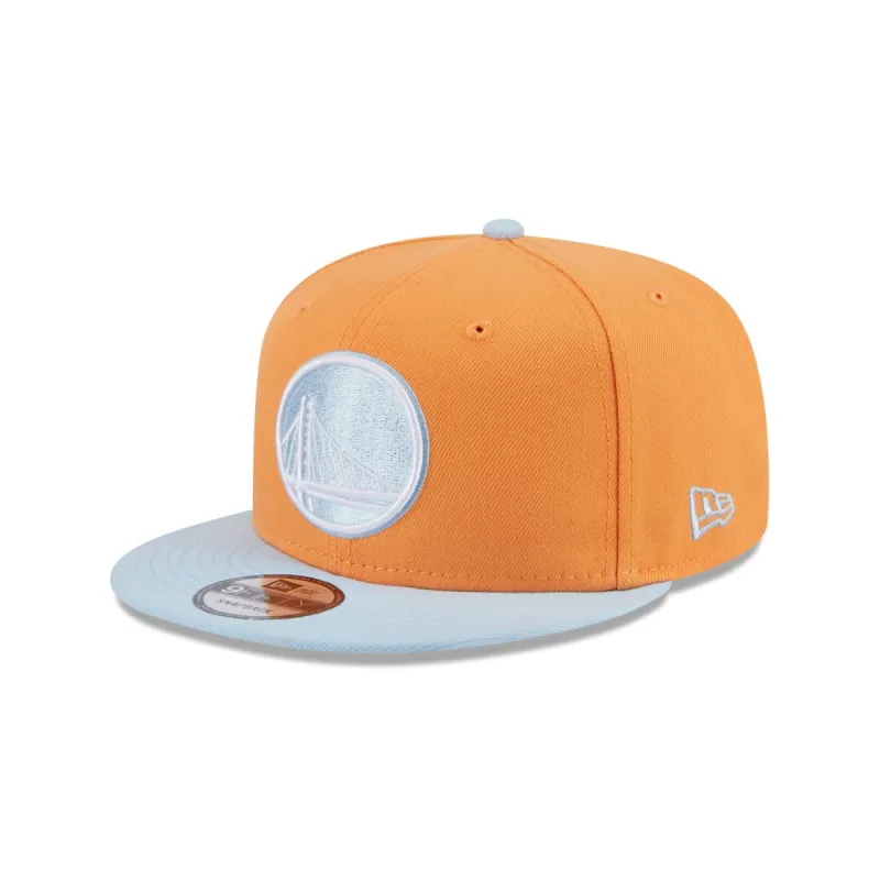 Golden State Warriors Color Pack Orange Glaze 9FIFTY Snapback Hat sold by New Era