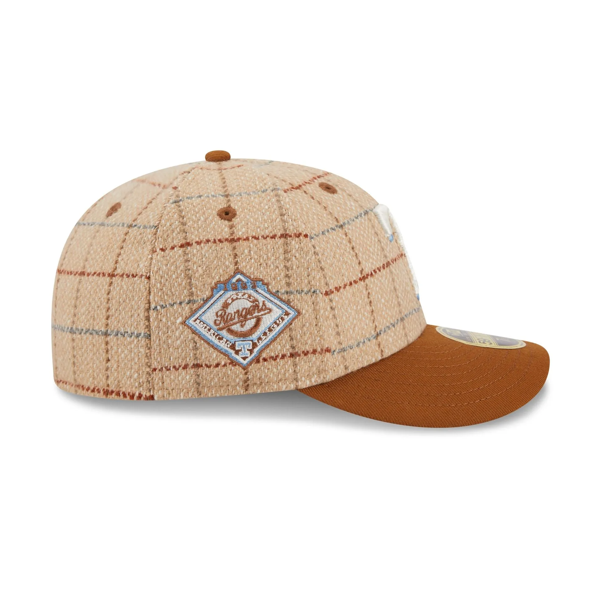 Texas Rangers Herringbone Check Low Profile 59FIFTY Fitted Hat sold by New Era product image thumbnail 4