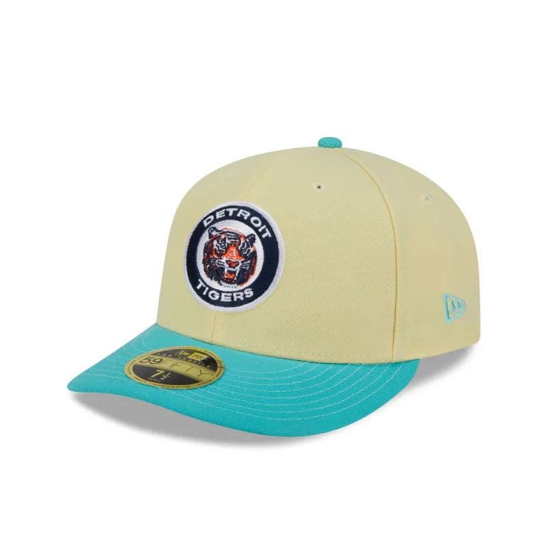 Detroit Tigers Soft Yellow Low Profile 59FIFTY Fitted Hat sold by New Era