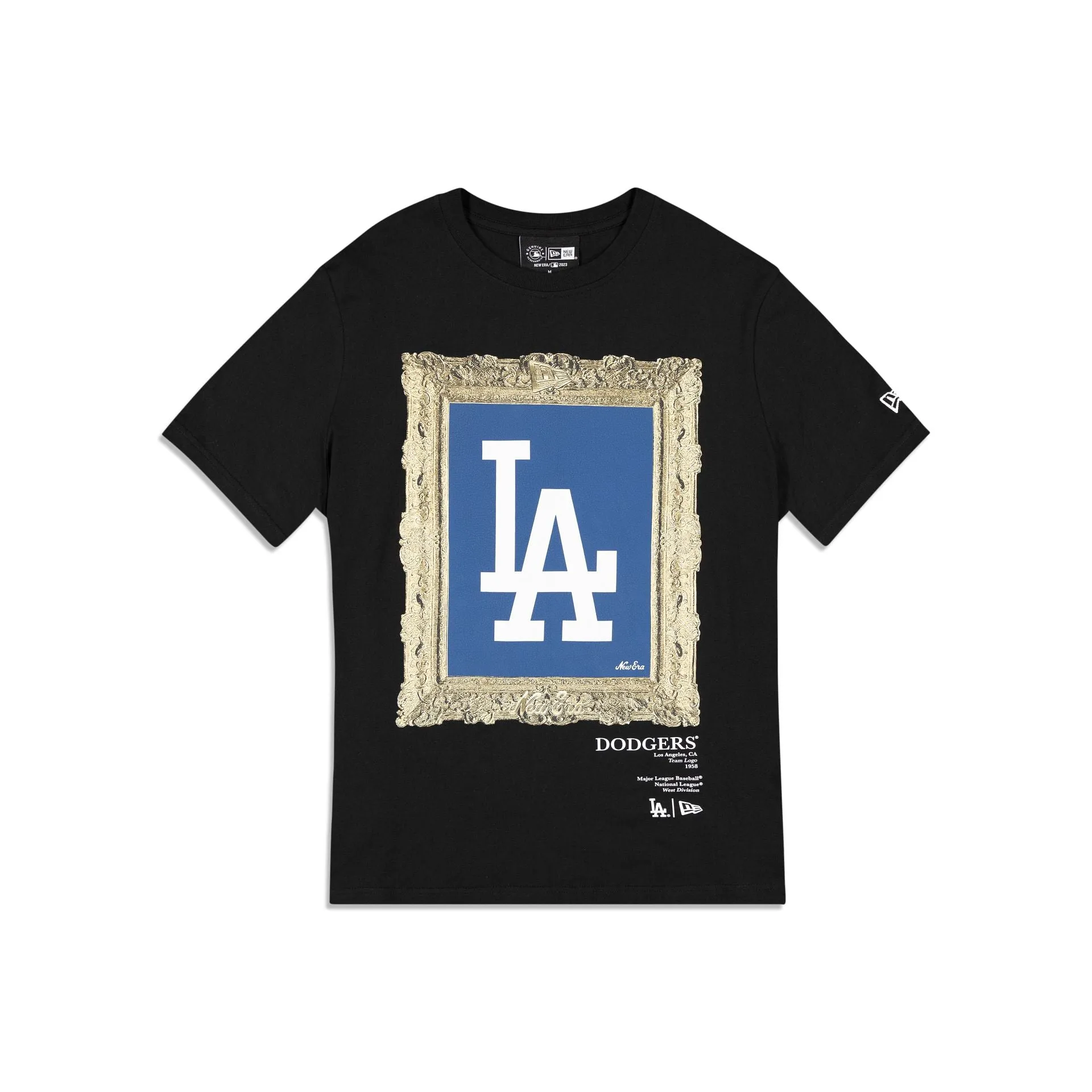Los Angeles Dodgers Curated Customs Black T-Shirt sold by New Era