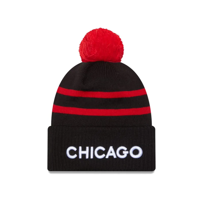 Chicago Bulls 2023 City Edition Pom Knit Hat sold by New Era