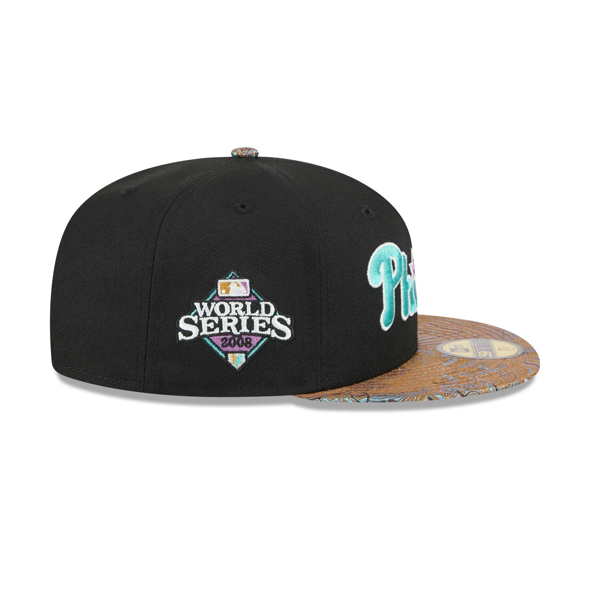 Just Caps Jacquard Visor Philadelphia Phillies 59FIFTY Fitted Hat sold by New Era product image thumbnail 4