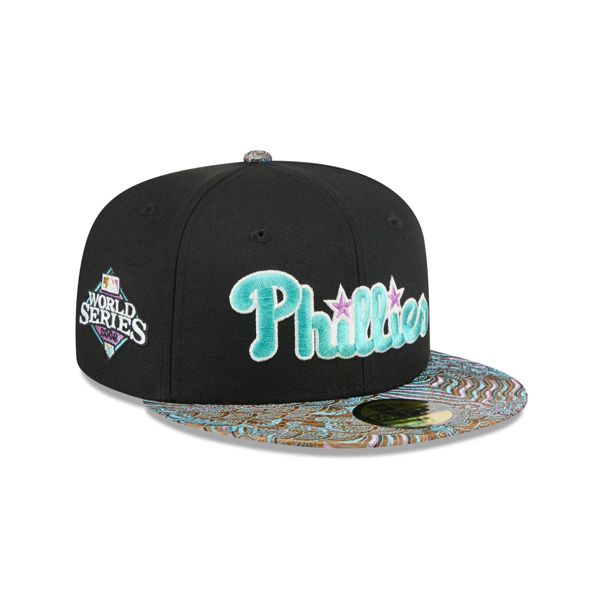 Just Caps Jacquard Visor Philadelphia Phillies 59FIFTY Fitted Hat sold by New Era