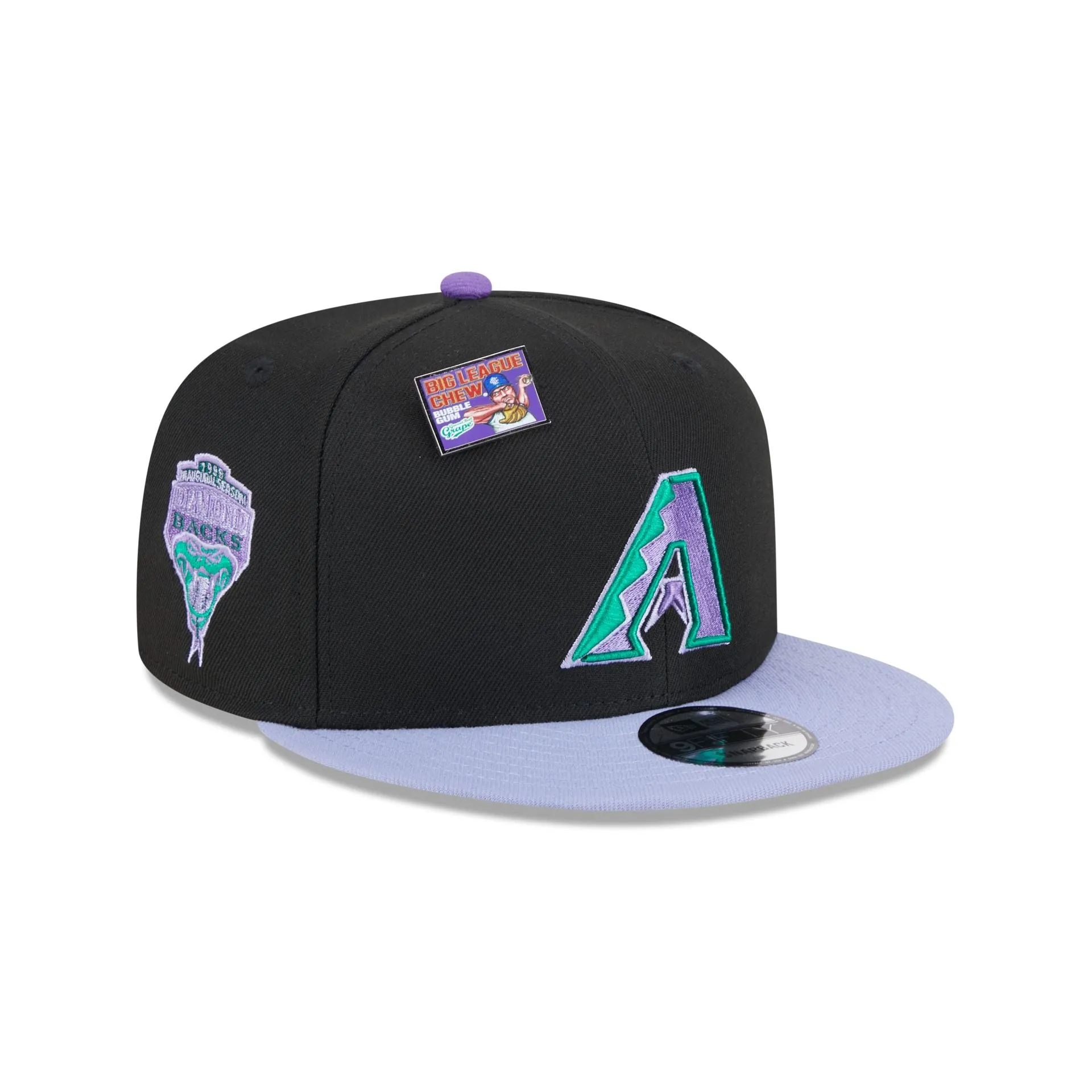 Big League Chew X Arizona Diamondbacks Grape 9FIFTY Snapback Hat sold by New Era