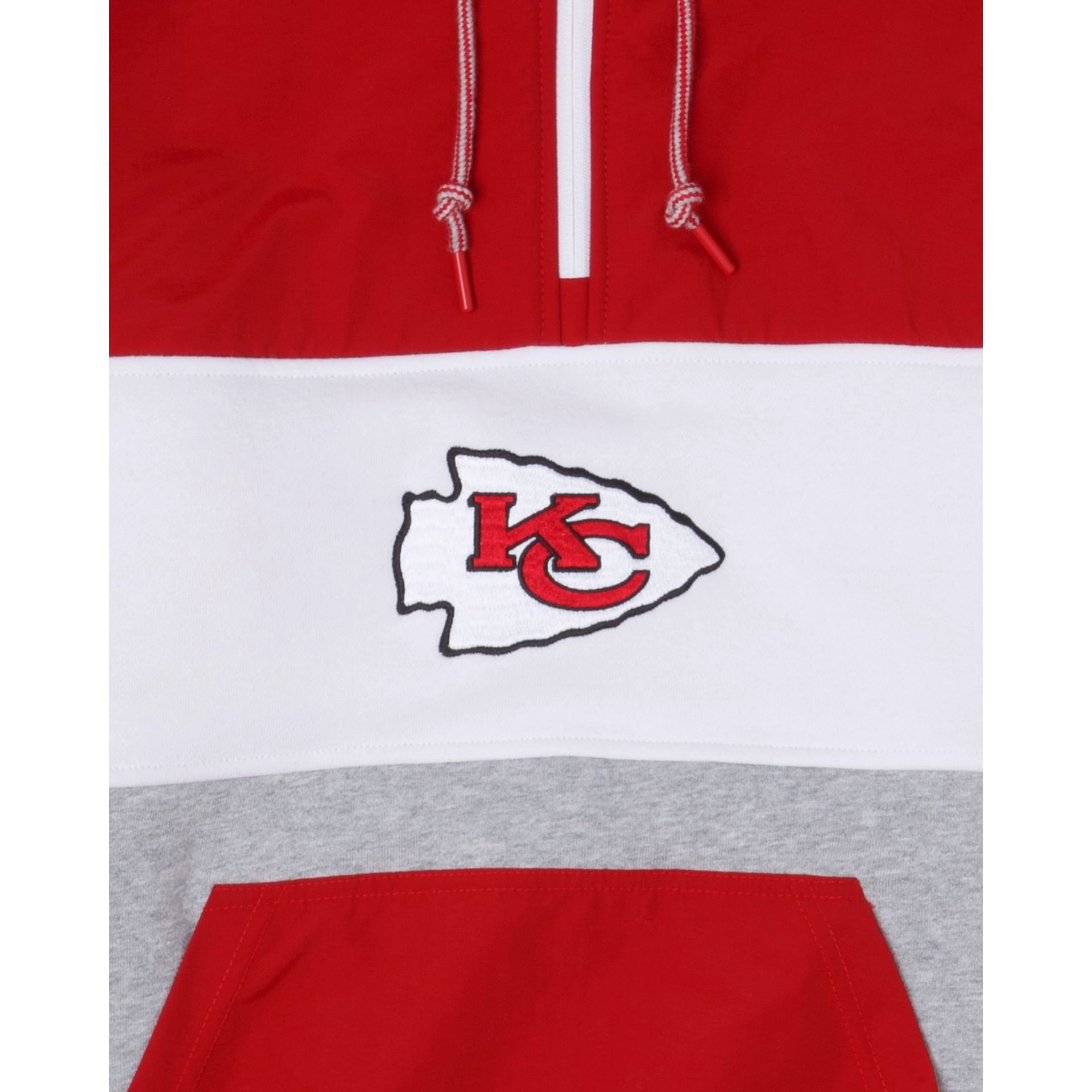 Kansas City Chiefs Throwback Quarter Zip Hoodie sold by New Era product image thumbnail 4