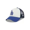 Los Angeles Dodgers Checkered Flag 9FORTY A-Frame Trucker Hat sold by New Era