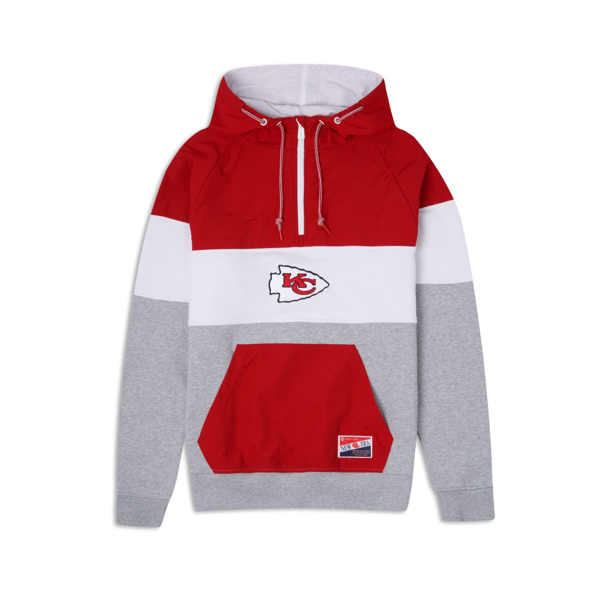 Kansas City Chiefs Throwback Quarter Zip Hoodie sold by New Era