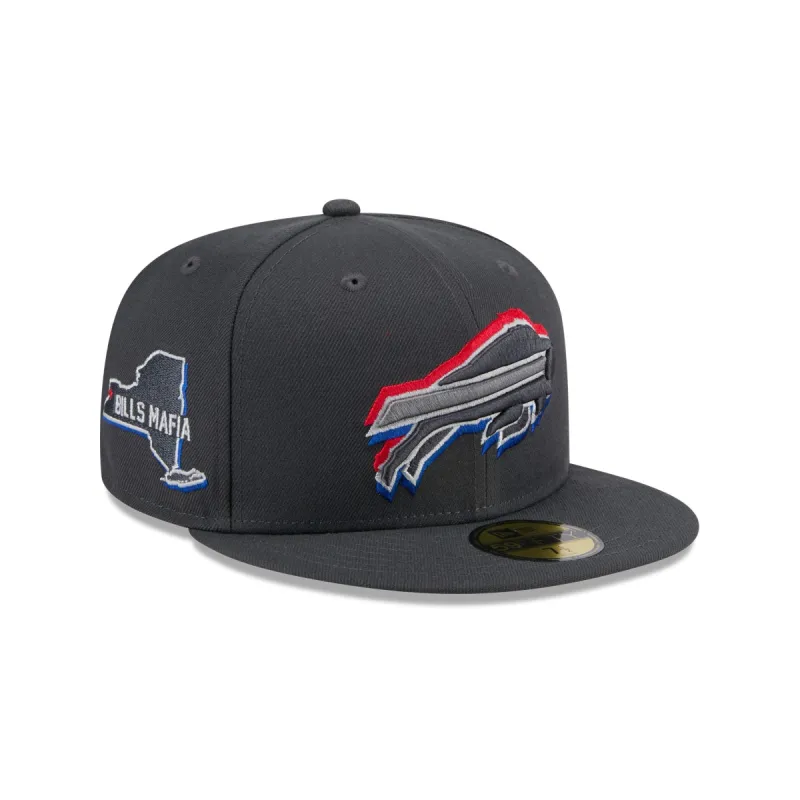 Buffalo Bills 2024 Draft Gray 59FIFTY Fitted Hat sold by New Era