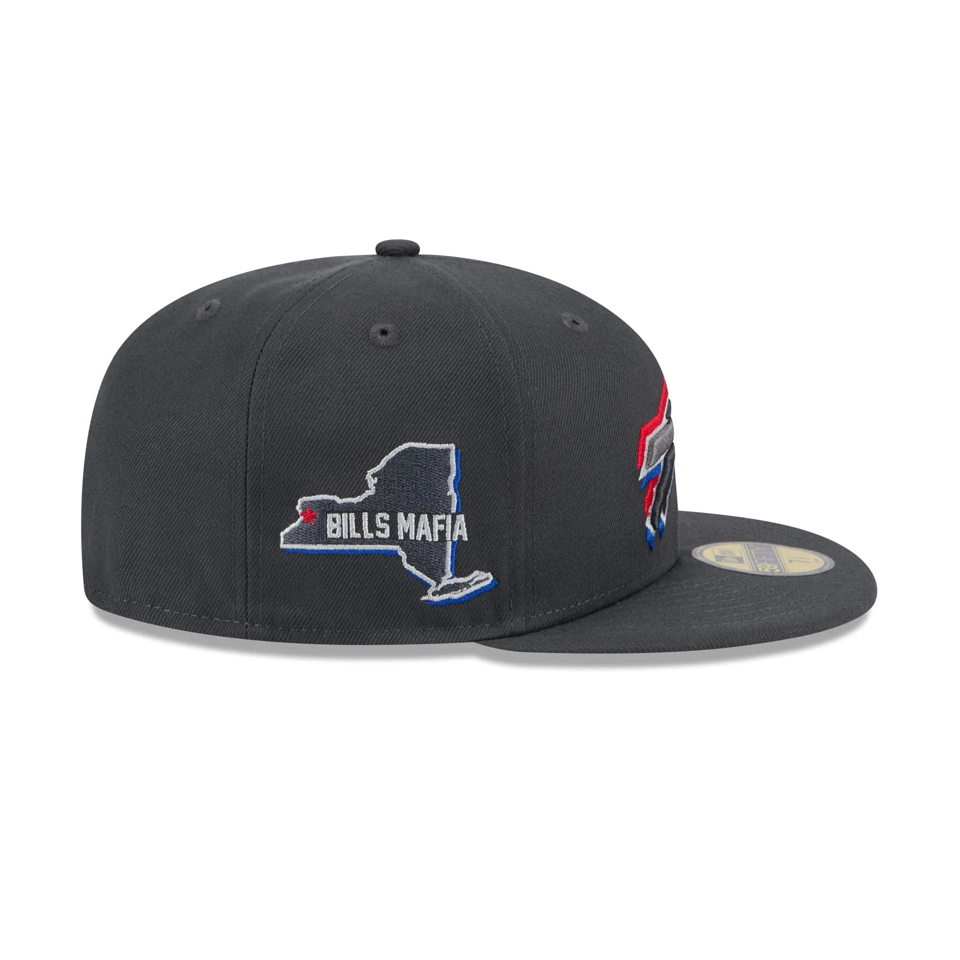Buffalo Bills 2024 Draft Gray 59FIFTY Fitted Hat sold by New Era product image thumbnail 4