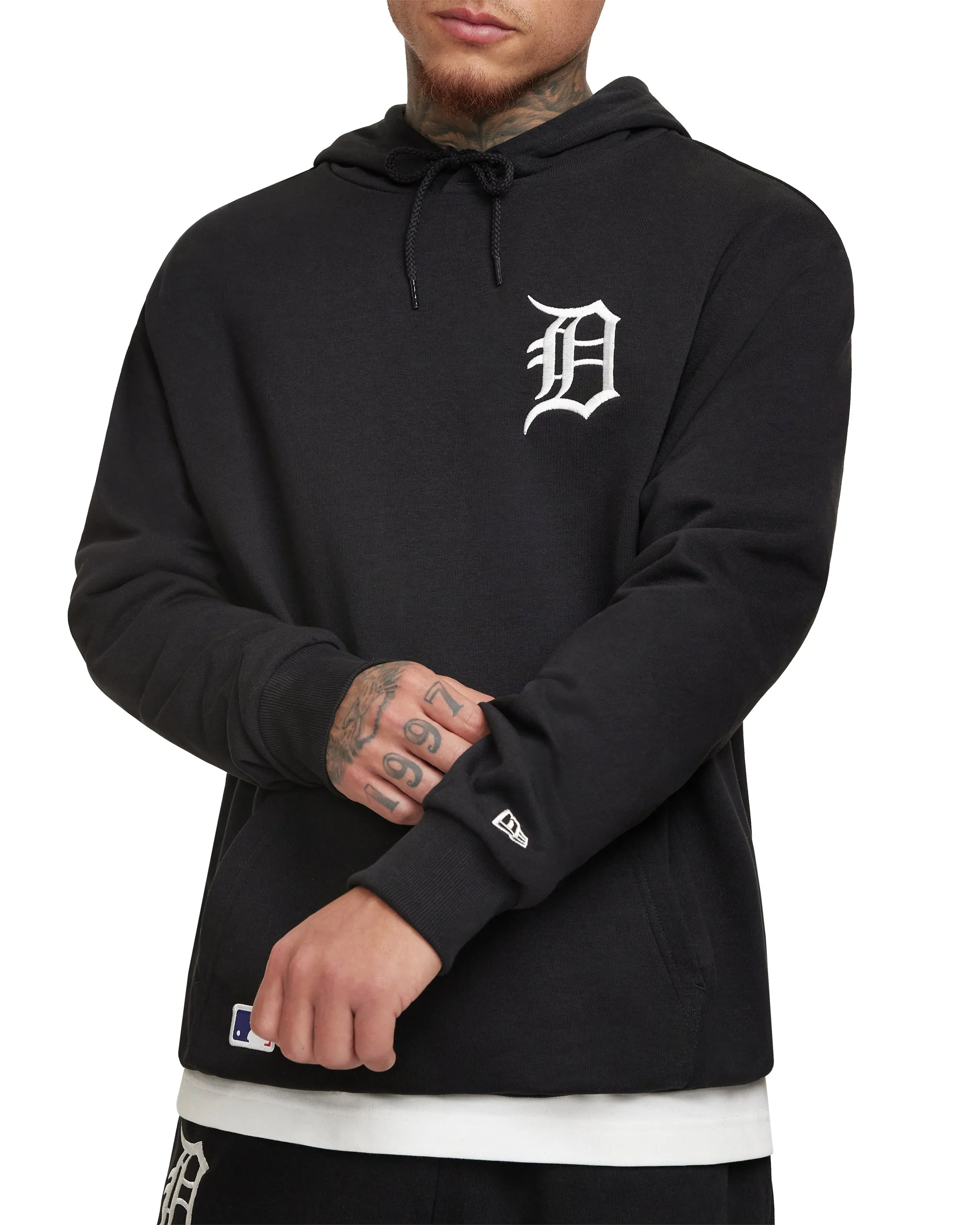 Detroit Tigers Essential Black Hoodie sold by New Era
