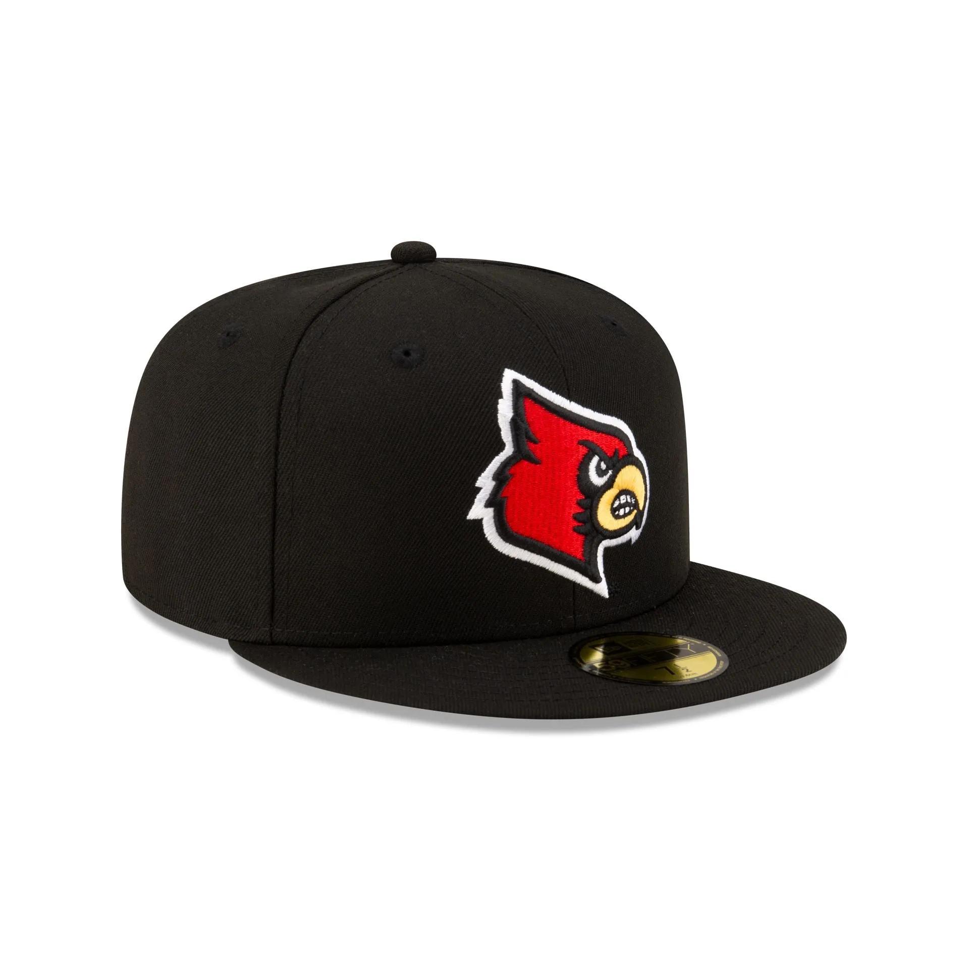 Louisville Cardinals Black 59FIFTY Fitted Hat sold by New Era product image thumbnail 3