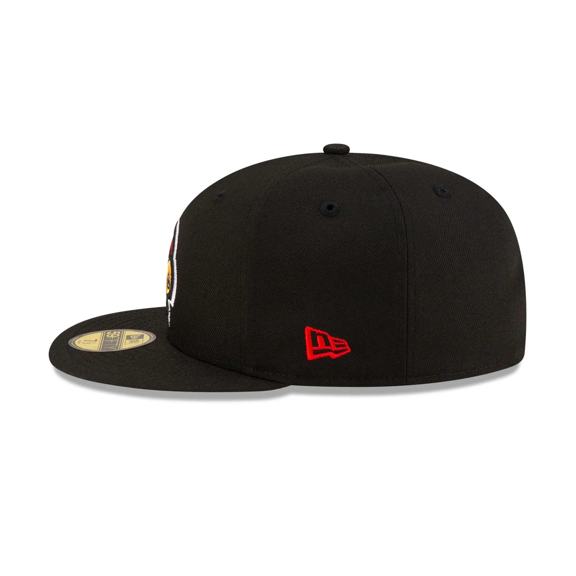 Louisville Cardinals Black 59FIFTY Fitted Hat sold by New Era product image thumbnail 4