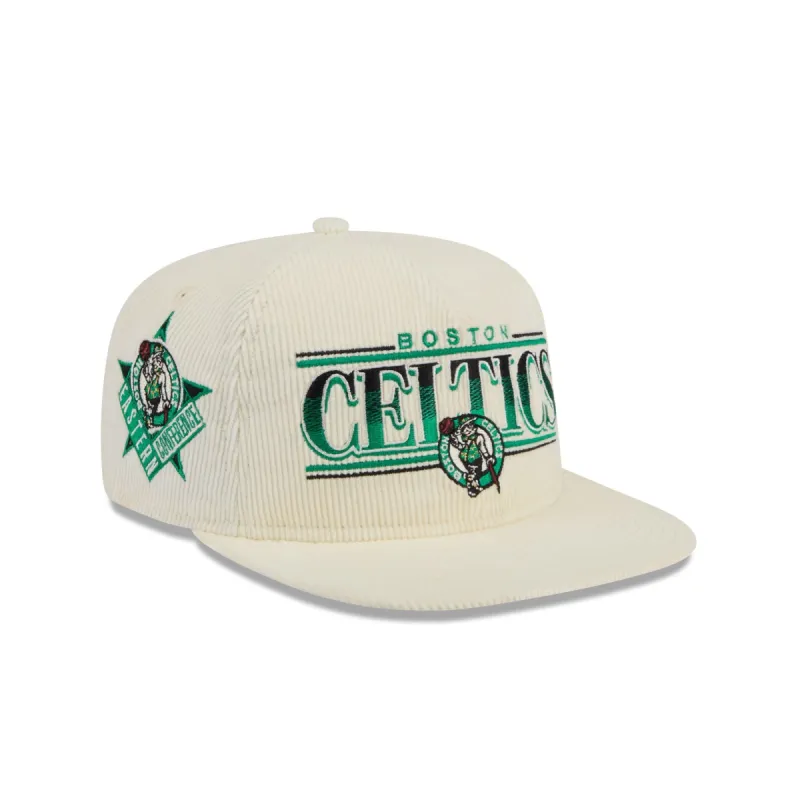 Boston Celtics Throwback Corduroy Golfer Hat sold by New Era