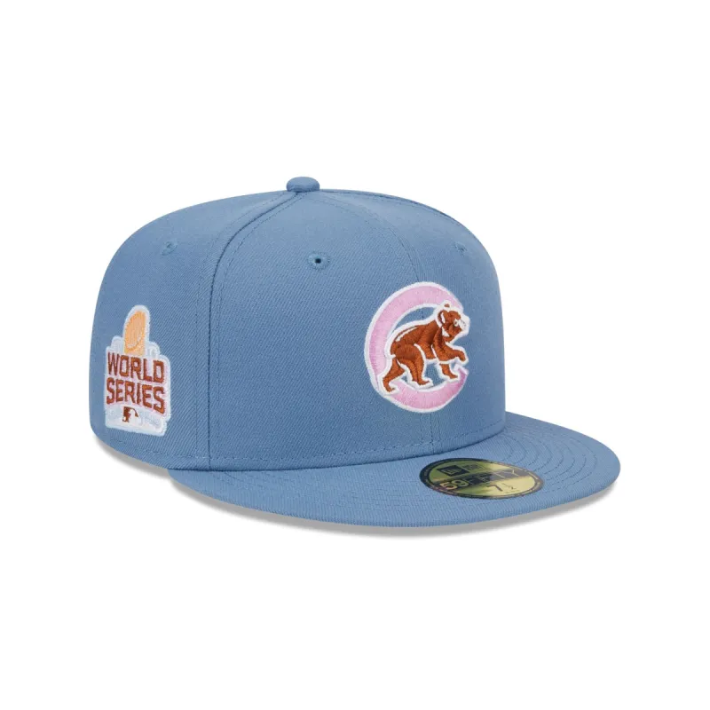 Chicago Cubs Color Pack Faded Blue 59FIFTY Fitted Hat sold by New Era