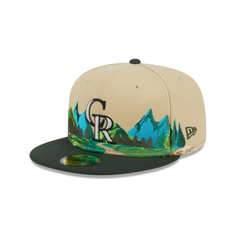 Colorado Rockies Team Landscape 59FIFTY Fitted Hat sold by New Era