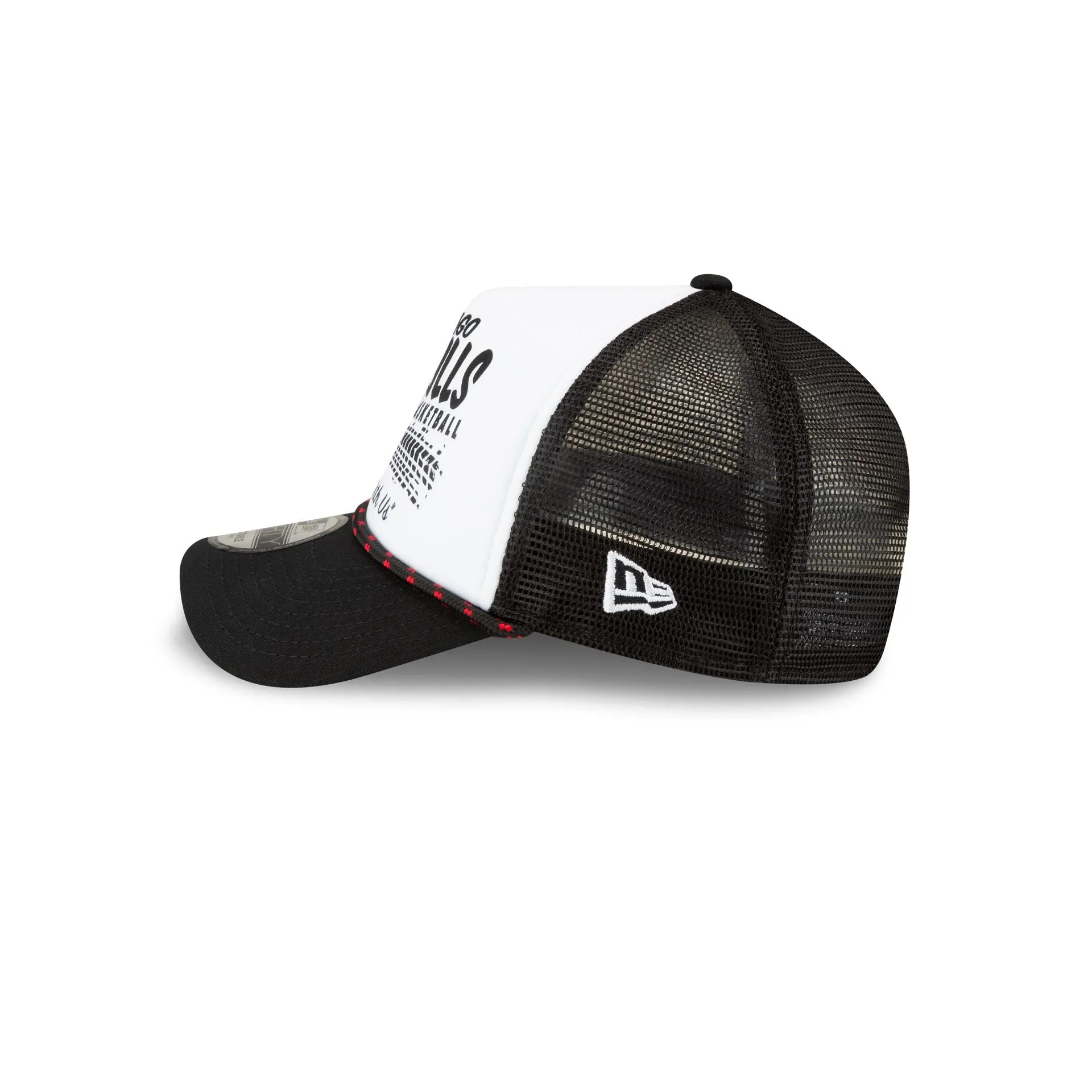 Chicago Bulls 2024 Rally Drive White 9FORTY A-Frame Trucker Hat sold by New Era product image thumbnail 4