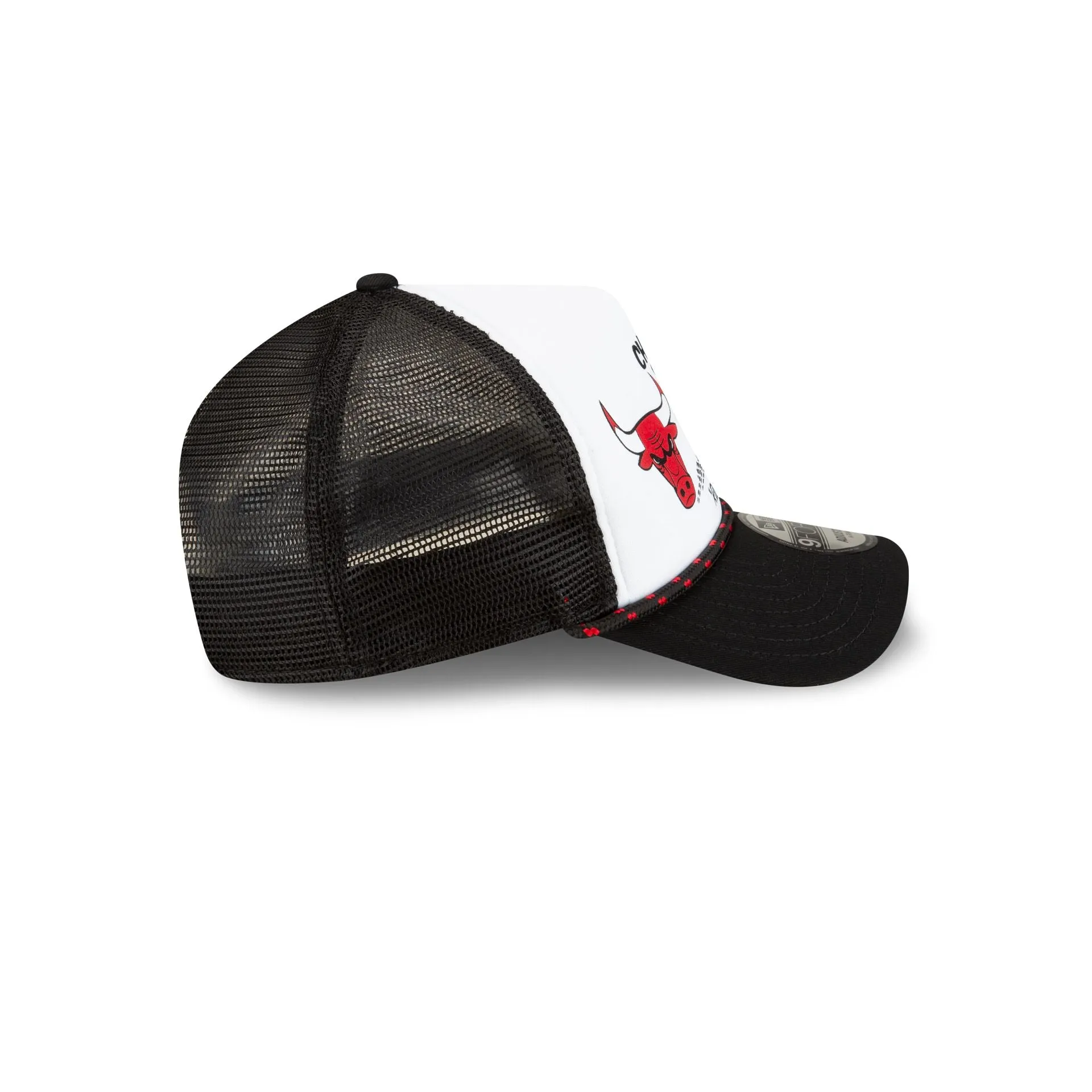 Chicago Bulls 2024 Rally Drive White 9FORTY A-Frame Trucker Hat sold by New Era product image thumbnail 5