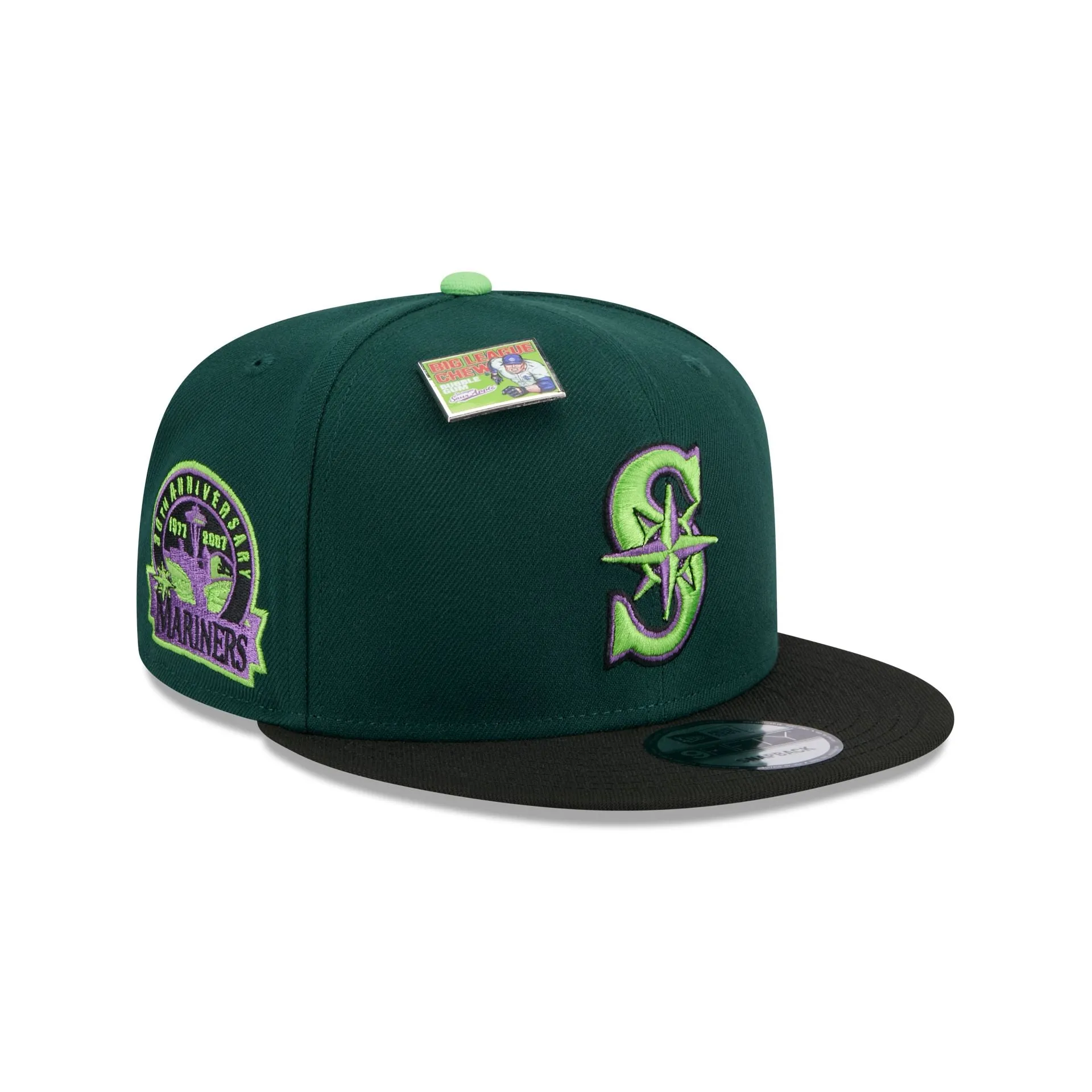 Big League Chew X Seattle Mariners Sour Apple 9FIFTY Snapback Hat sold by New Era