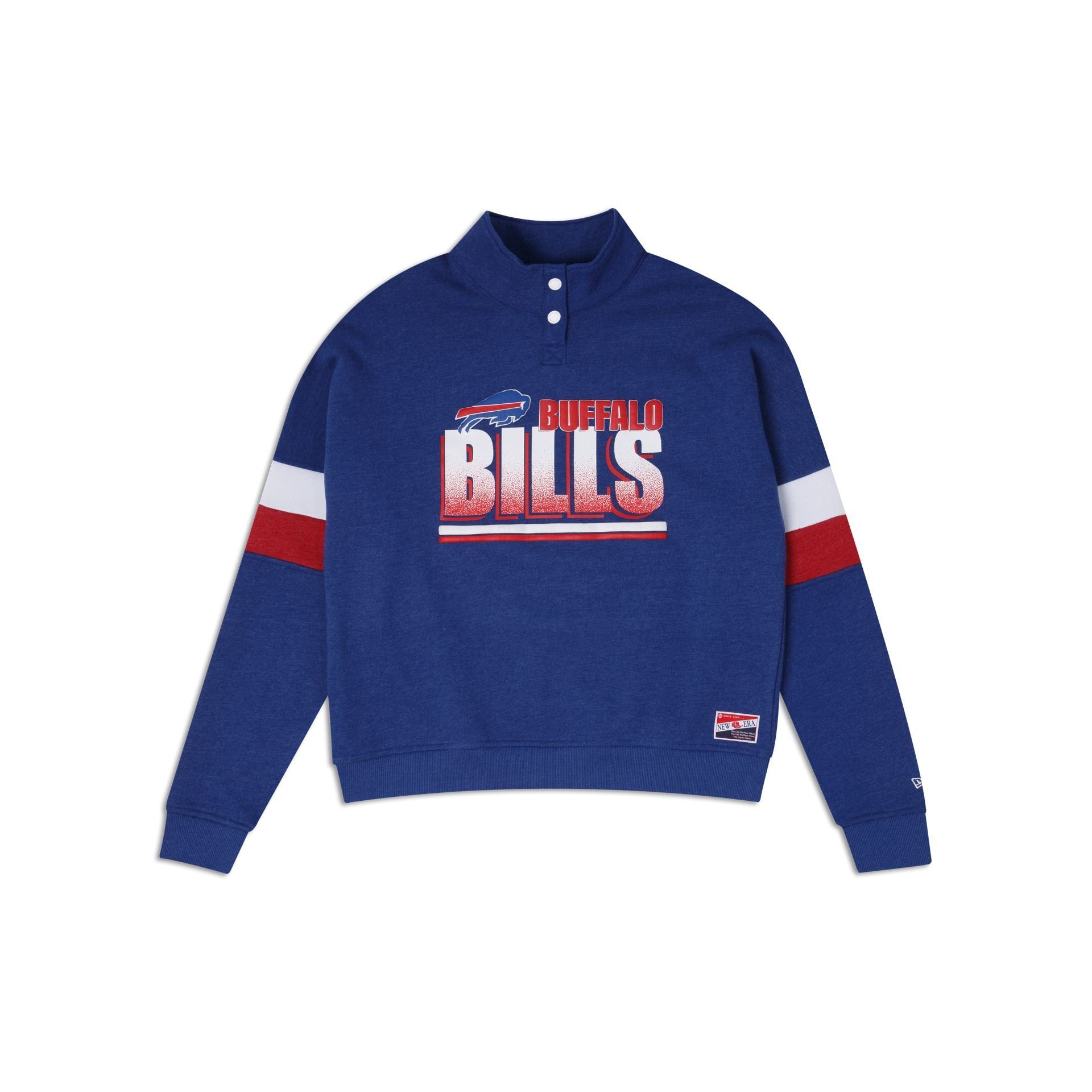 Buffalo Bills Throwback Women's Mockneck Sweatshirt sold by New Era