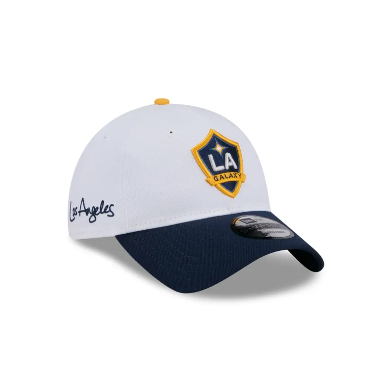LA Galaxy 2024 Jersey Hook 9TWENTY Adjustable Hat sold by New Era