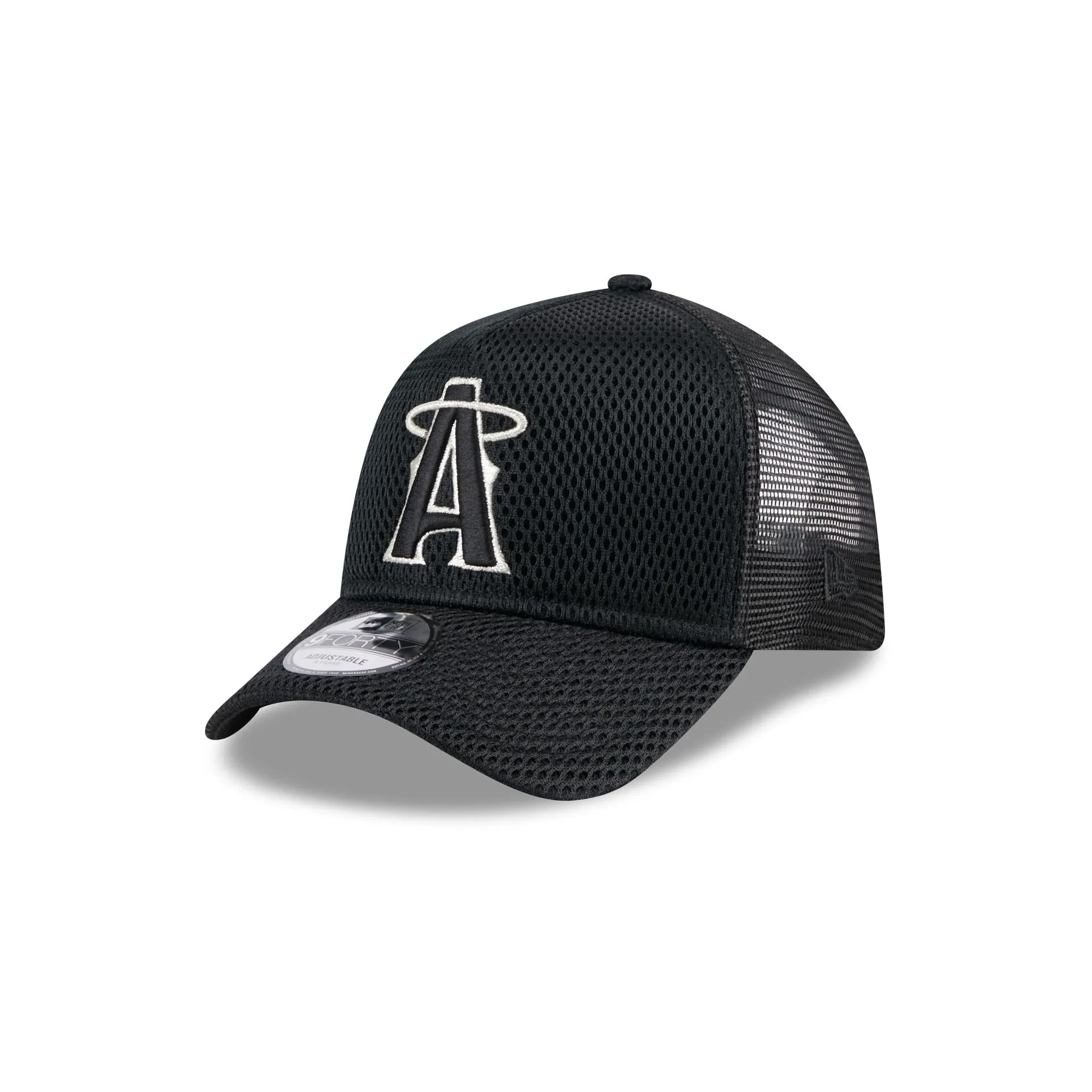 Los Angeles Angels City Mesh 9FORTY A-Frame Trucker Hat sold by New Era