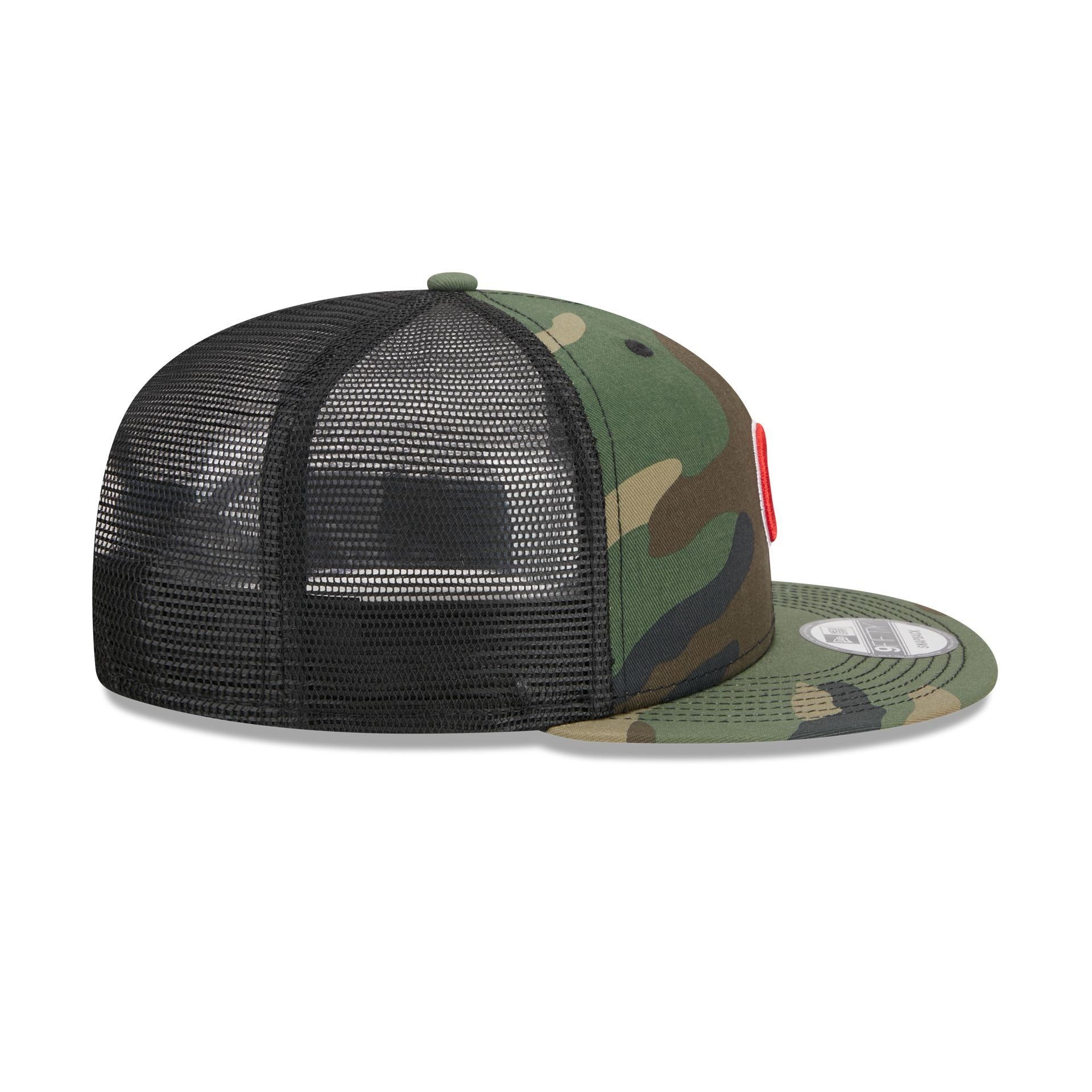 Chicago Cubs Camo 9FIFTY Trucker Snapback Hat sold by New Era product image thumbnail 5