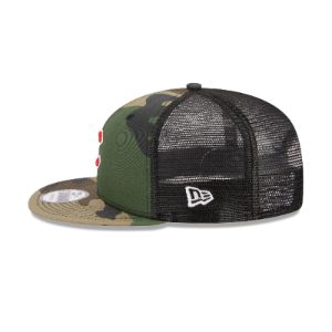 Chicago Cubs Camo 9FIFTY Trucker Snapback Hat sold by New Era
