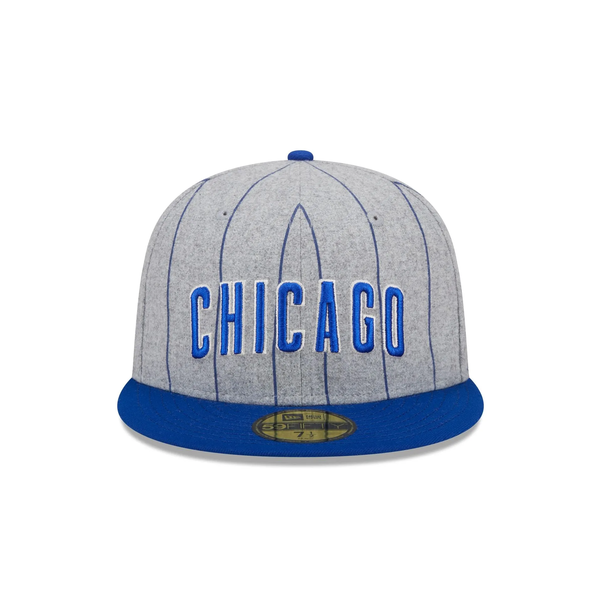 Chicago Cubs Heather Pinstripe 59FIFTY Fitted Hat sold by New Era product image thumbnail 2