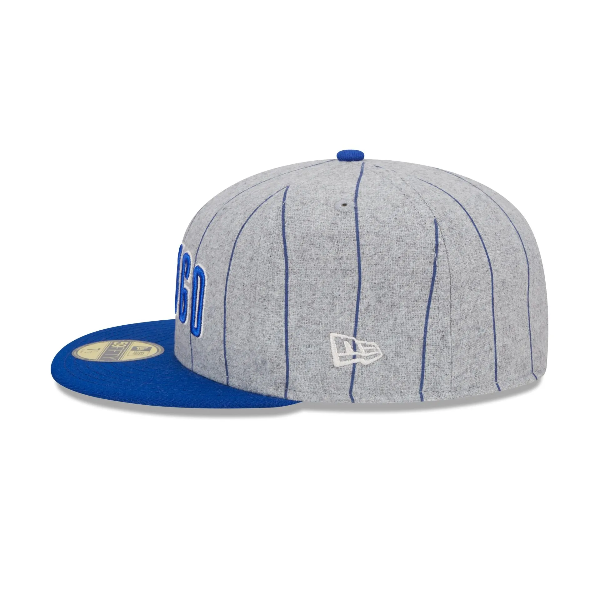 Chicago Cubs Heather Pinstripe 59FIFTY Fitted Hat sold by New Era product image thumbnail 4