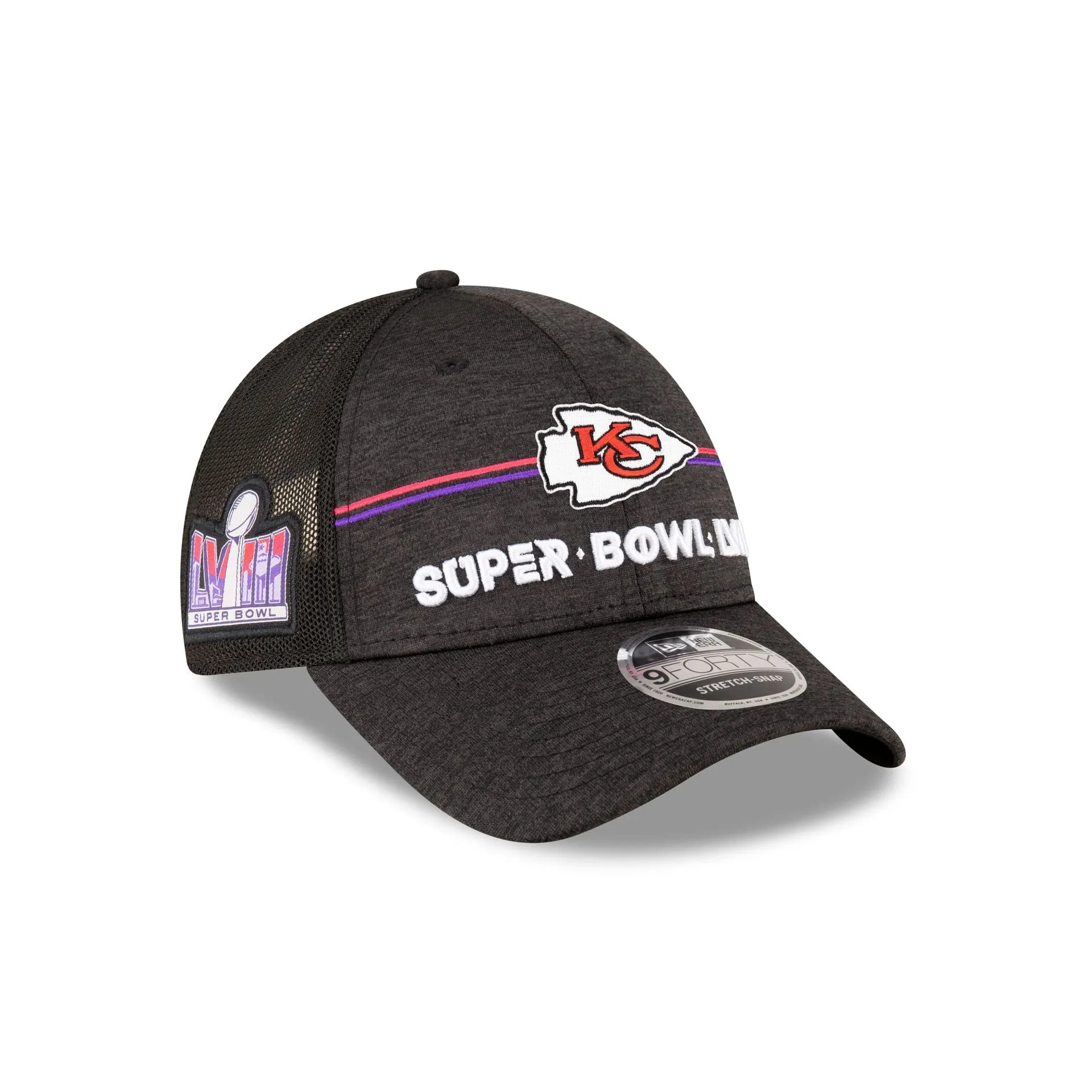Kansas City Chiefs Super Bowl LVIII Participation 9FORTY Snapback Hat sold by New Era