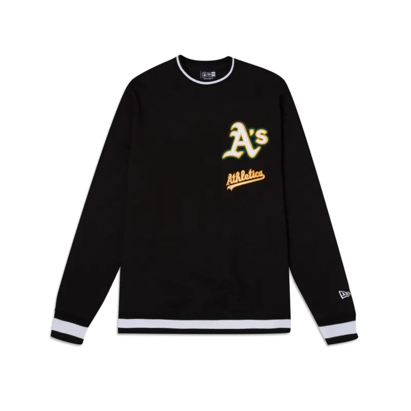 Oakland Athletics Logo Select Black Crewneck sold by New Era