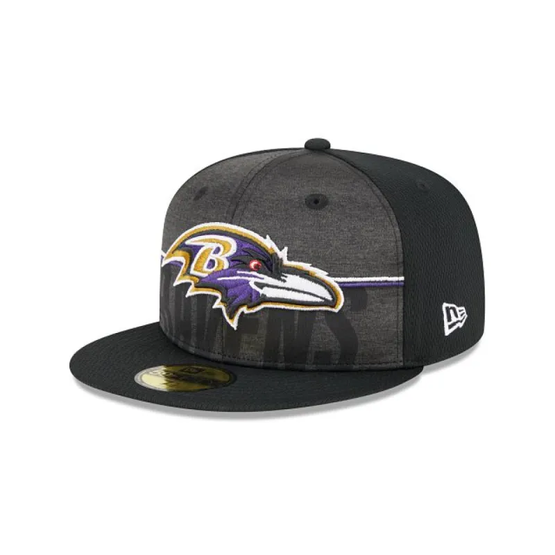 Baltimore Ravens 2023 Training 59FIFTY Fitted Hat sold by New Era