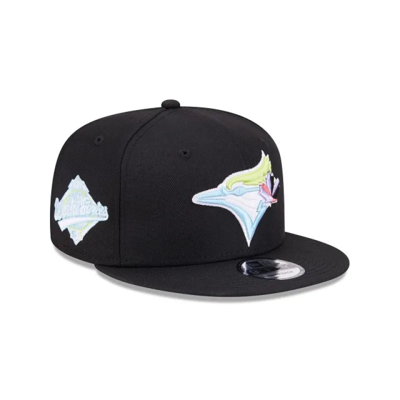 Toronto Blue Jays Color Pack Black 9FIFTY Snapback Hat sold by New Era
