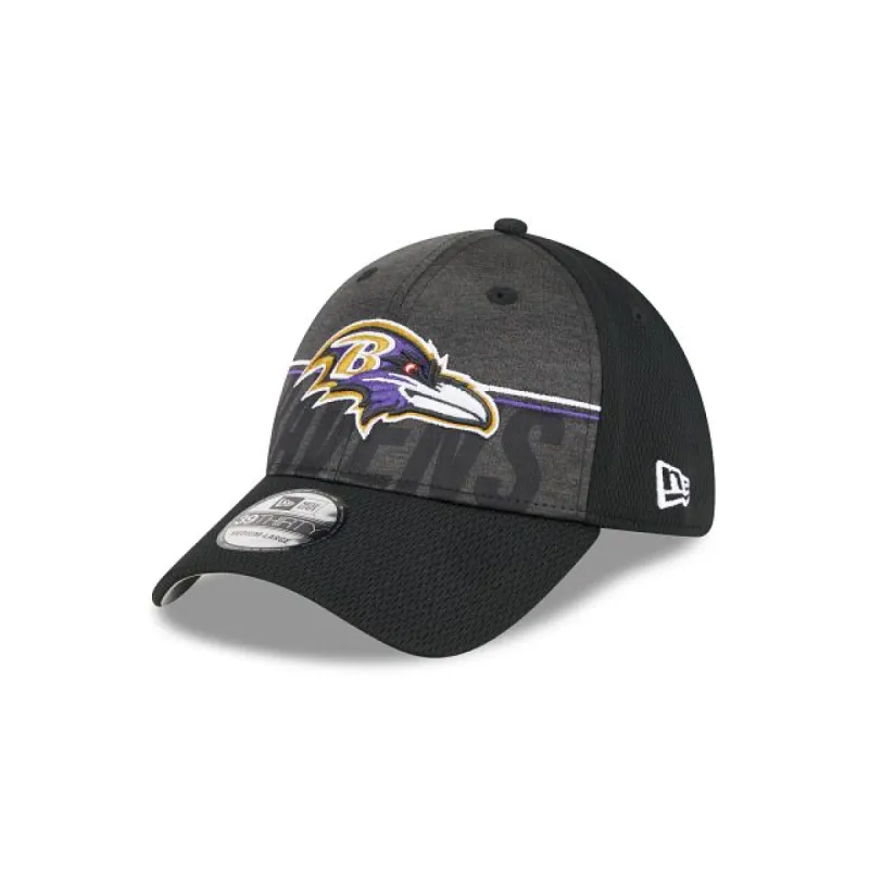 Baltimore Ravens 2023 Training 39THIRTY Stretch Fit Hat sold by New Era