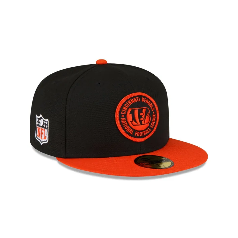 Cincinnati Bengals 2023 Sideline Team Patch 59FIFTY Fitted Hat sold by New Era
