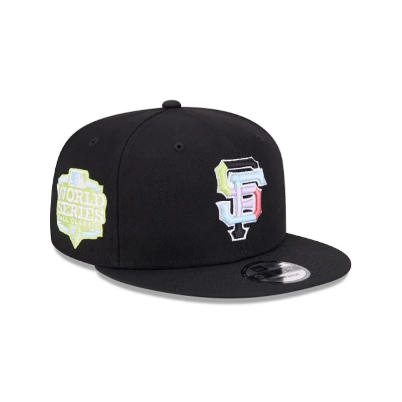 San Francisco Giants Color Pack Black 9FIFTY Snapback Hat sold by New Era