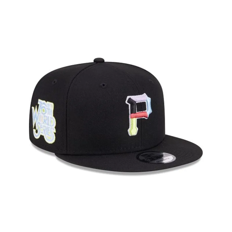 Pittsburgh Pirates Color Pack Black 9FIFTY Snapback Hat sold by New Era