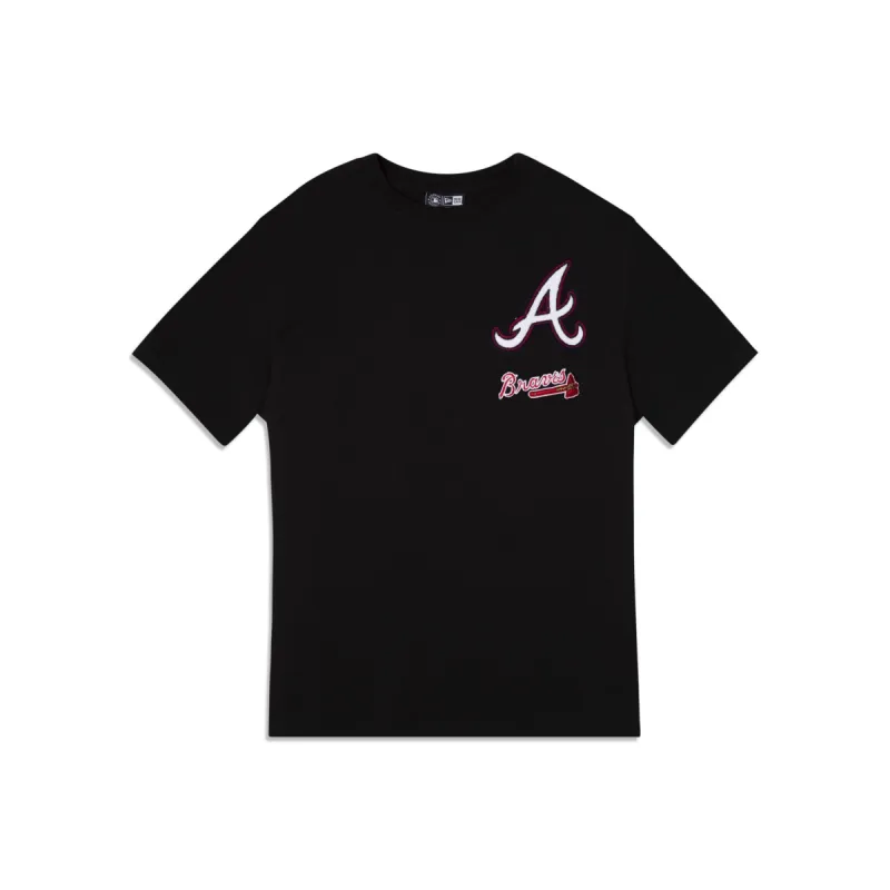 Atlanta Braves Logo Select Black T-Shirt sold by New Era