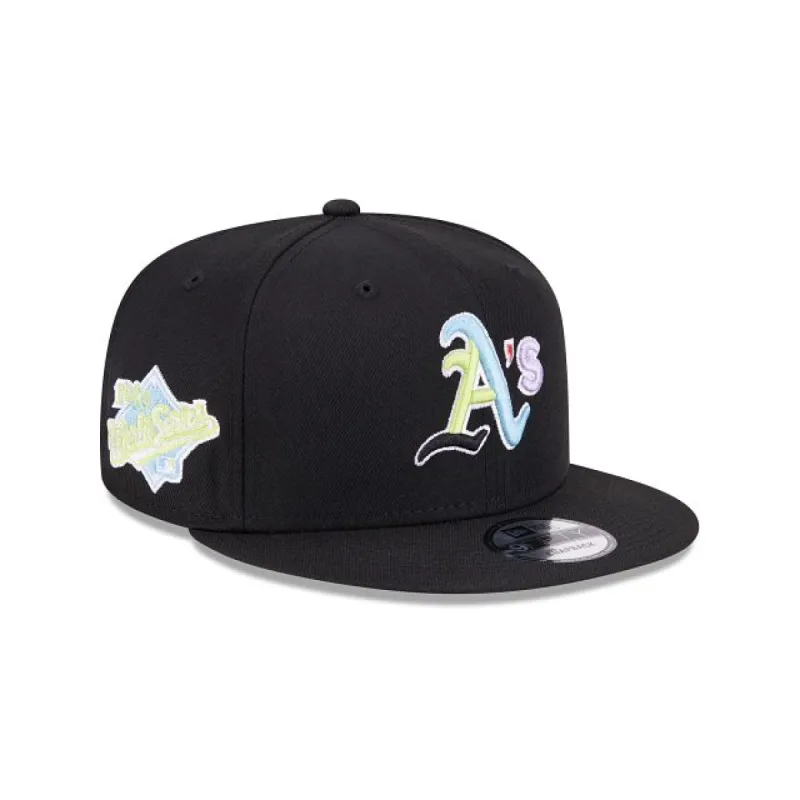Oakland Athletics Color Pack Black 9FIFTY Snapback Hat sold by New Era