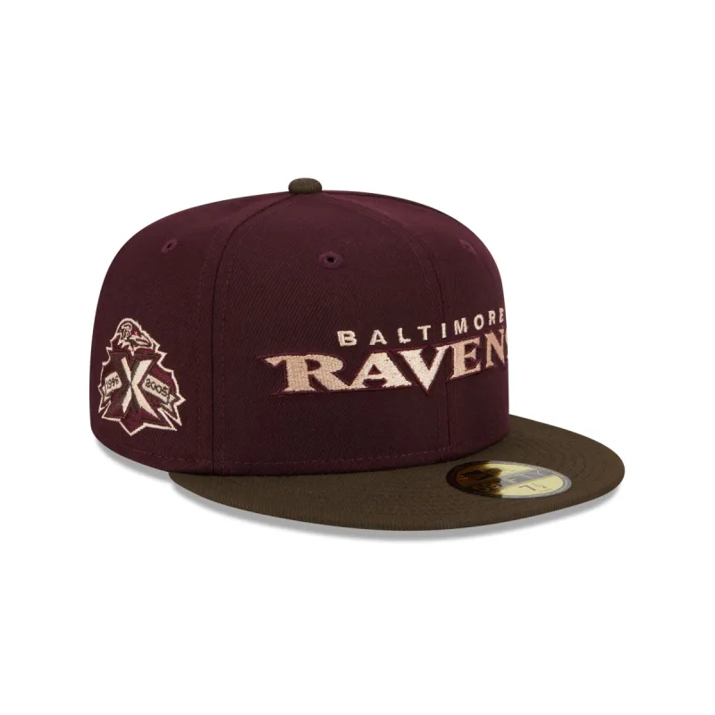 Baltimore Ravens Berry Chocolate 59FIFTY Fitted Hat sold by New Era