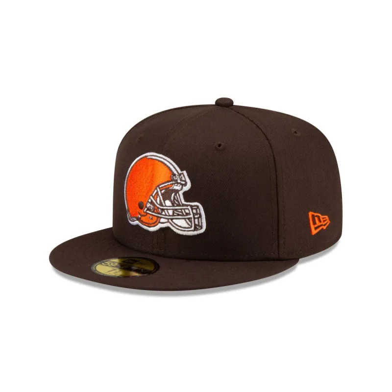 Cleveland Browns Basic Brown 59FIFTY Fitted Hat sold by New Era