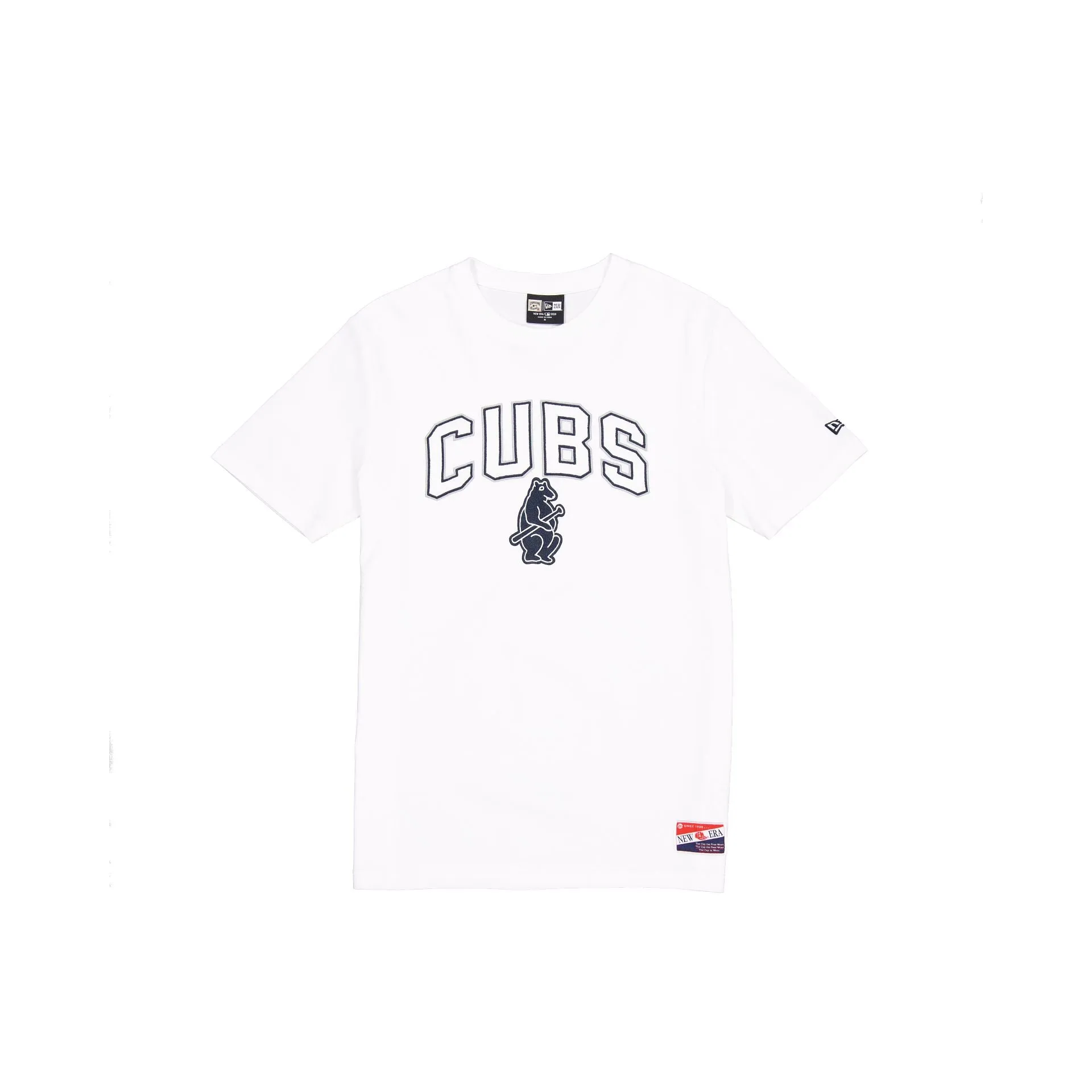Chicago Cubs Throwback White T-Shirt sold by New Era