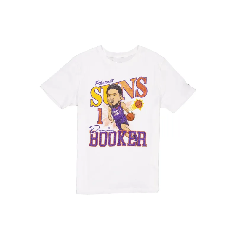 Phoenix Suns Devin Booker Caricature T-Shirt sold by New Era