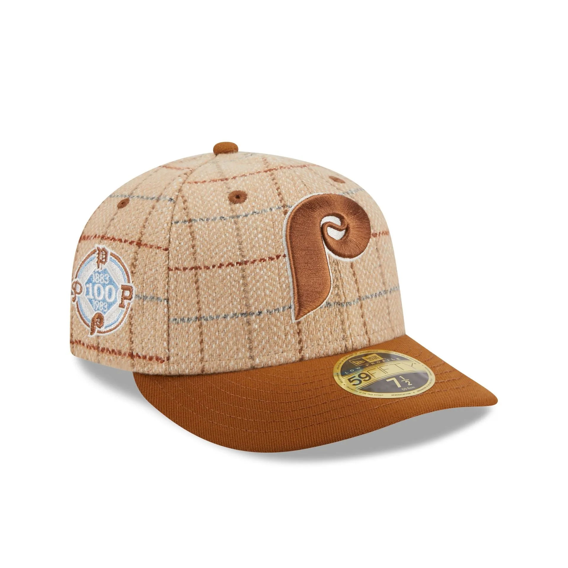 Philadelphia Phillies Herringbone Check Low Profile 59FIFTY Fitted Hat sold by New Era
