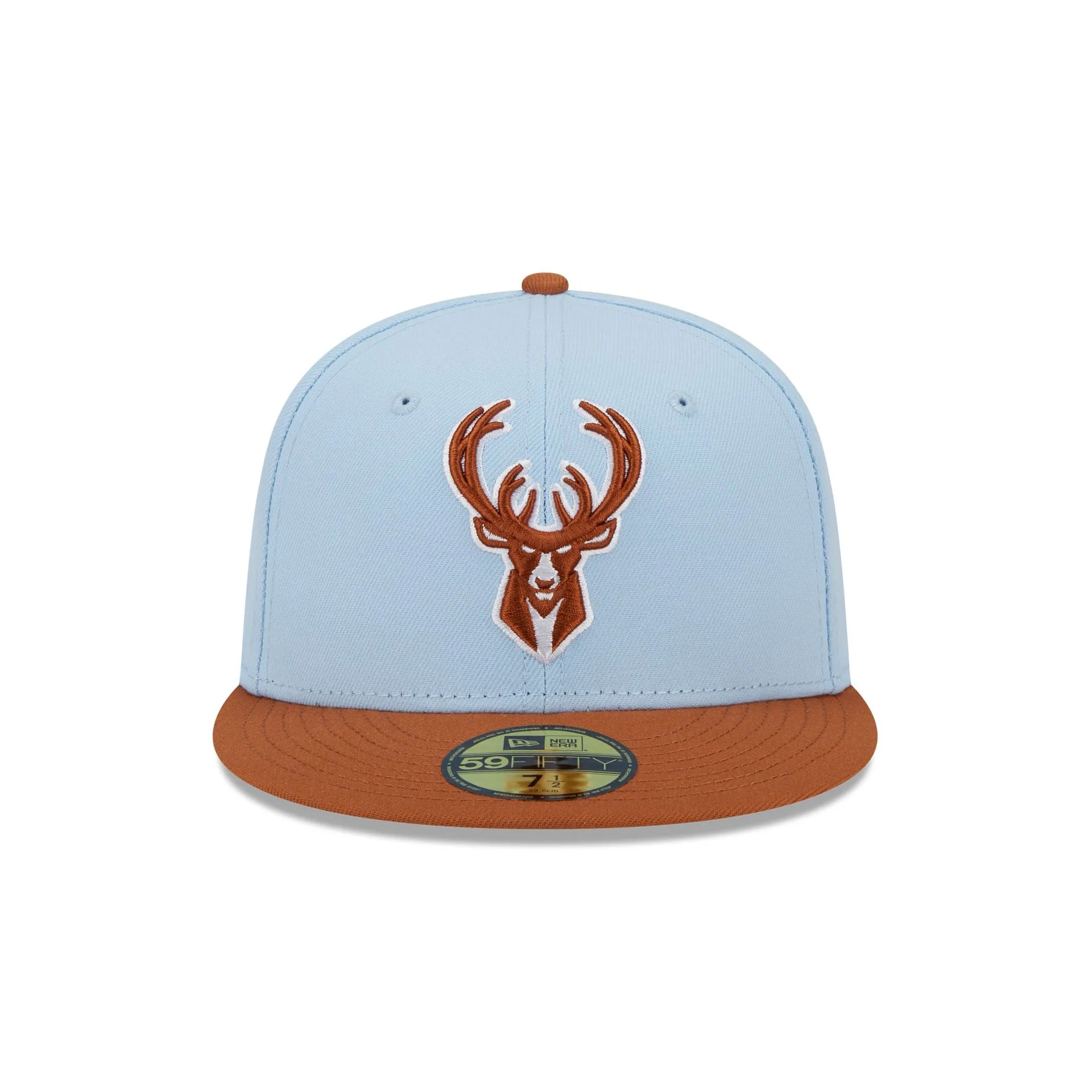 Milwaukee Bucks Color Pack Glacial Blue 59FIFTY Fitted Hat sold by New Era product image thumbnail 2