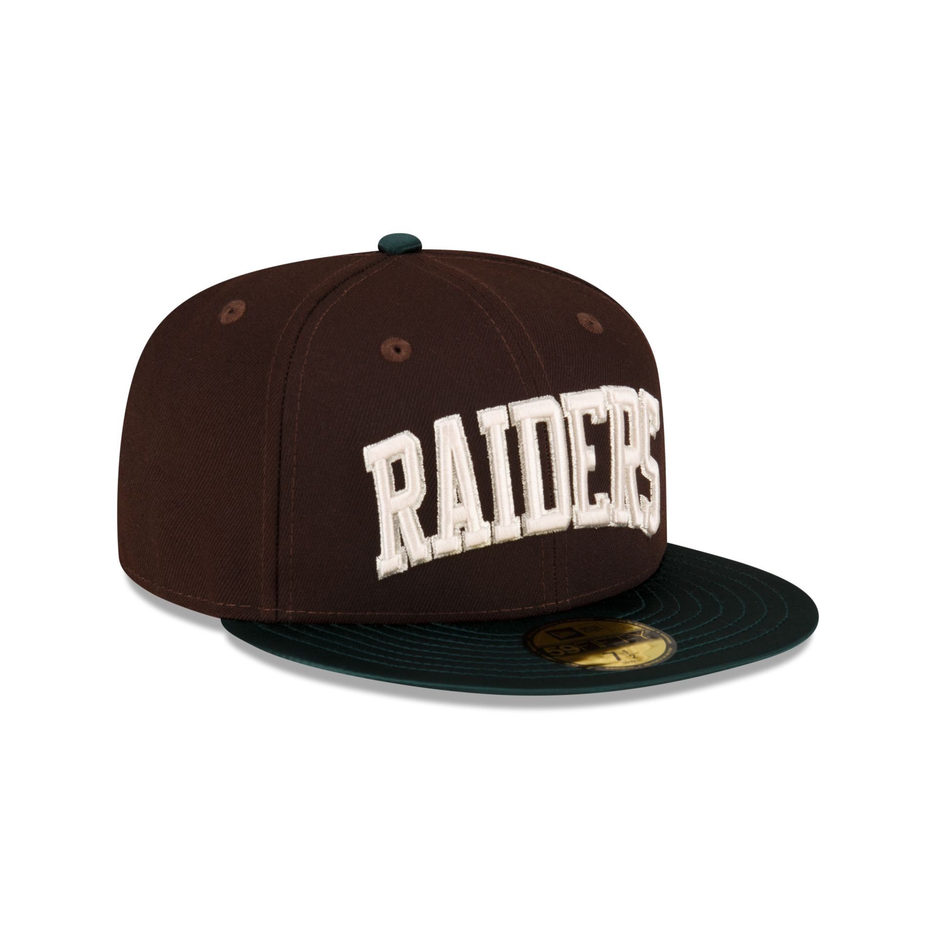 Just Caps Green Satin Las Vegas Raiders 59FIFTY Fitted Hat sold by New Era product image thumbnail 3
