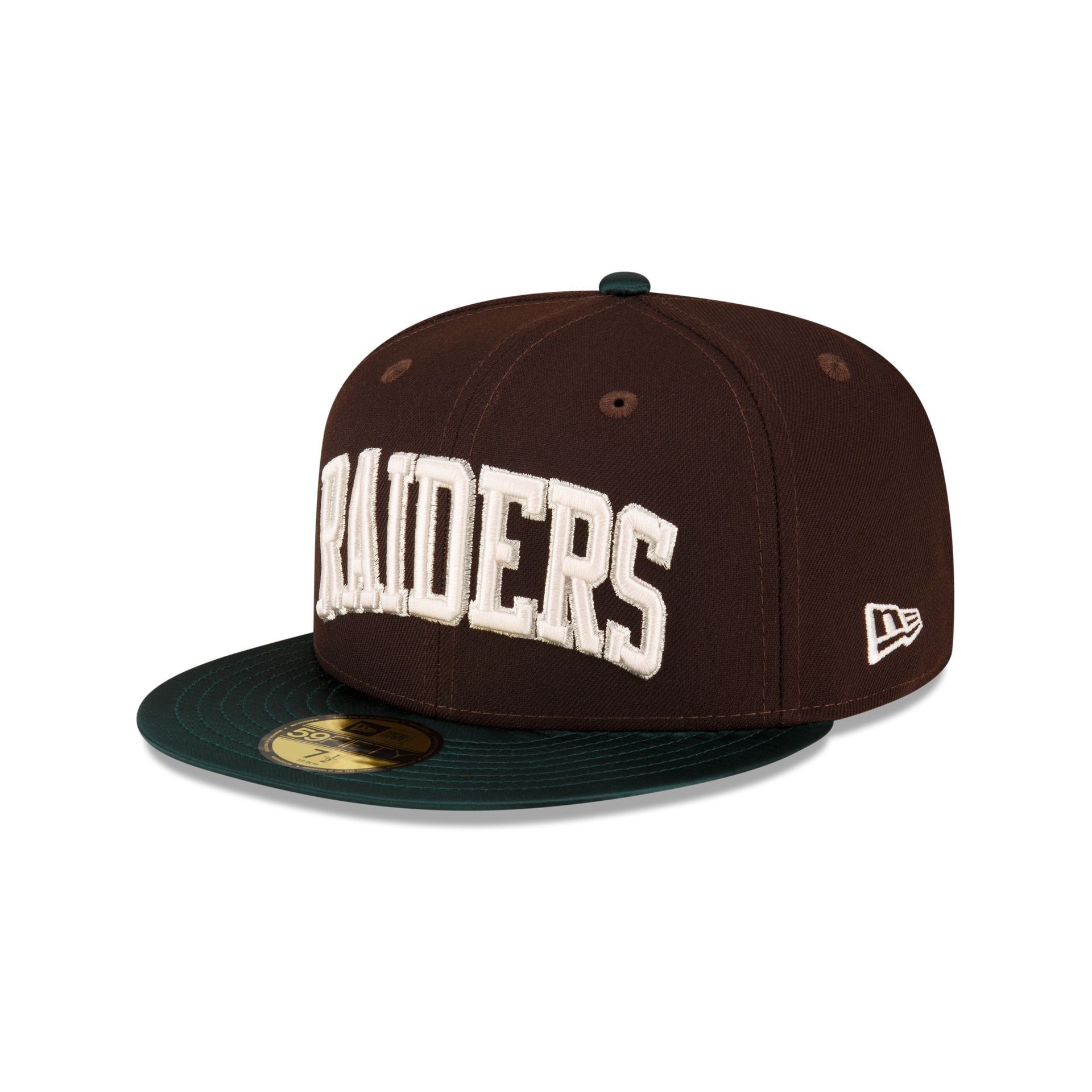 Just Caps Green Satin Las Vegas Raiders 59FIFTY Fitted Hat sold by New Era