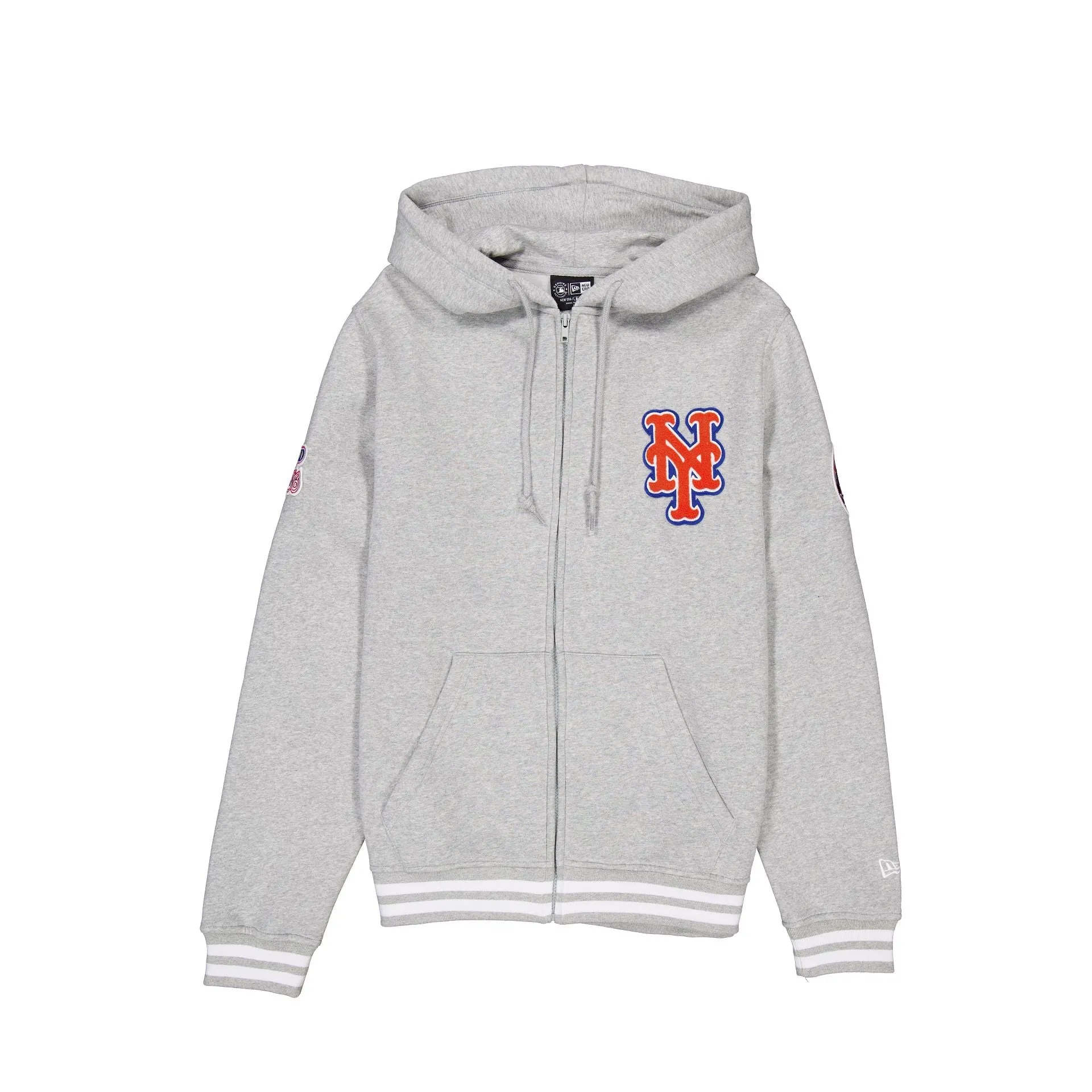 New York Mets Gray Logo Select Full-Zip Hoodie sold by New Era